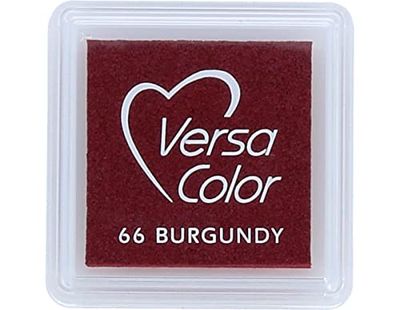 Versasmall Ink Pads Pigmento VersaColor Inkpad 1" Cubo-Borgogna, bermellón, Talla única