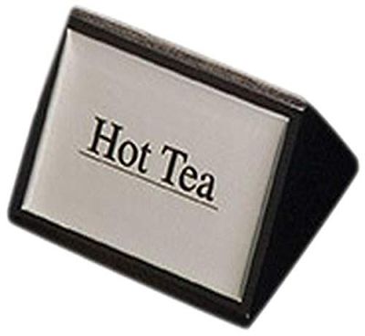 American Metalcraft SIGNHT1 American Metalcraft SIGNHT1 Sign, Hout, Hot Tea, 1-3/4" Height, 3" Breedte, Zwart, Zwart