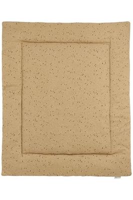 Meyco Tapis de Parc Rib Mini Spot, Tapis d'éveil bébé (80 x 100 cm, Accessoire bébé, Tapis de Jeu pour Parc, Couverture bébé de qualité), Toffee Melange
