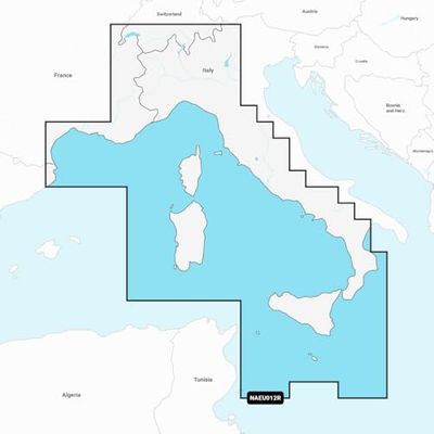 Navionics NAEU012R-MAR MEDITERRÁNEO, CEN. Y OESTE EU012R-REGULAR, NN-815 Other, Multicolor, One Size