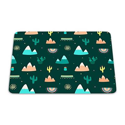 Bonamaison, Rectangle Pop Art Digital Printed Mouse Pad, Non-Slip Base, for Office and Home, Size: 22 x 18 cm