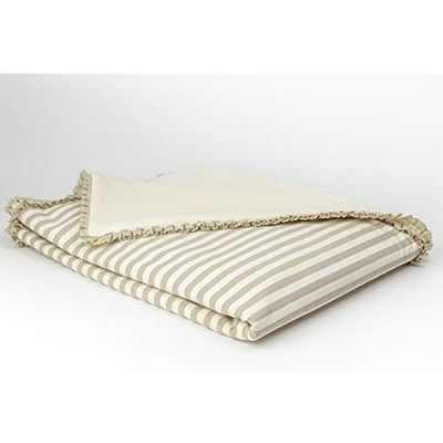 Pielsa Baby - Coperta per bambini Julene 11916-70x90 cm - Colore Beige - Finitura Pompon