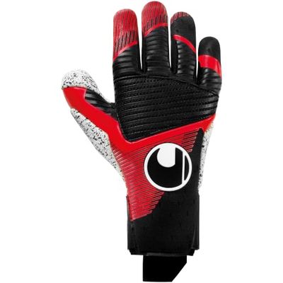 uhlsport Powerline Supergrip+ Reflex fotboll målvaktshandskar för barn och män, målvaktshandskar, fotbollshandskar med ny självhäftande skumformel och höggreppselement