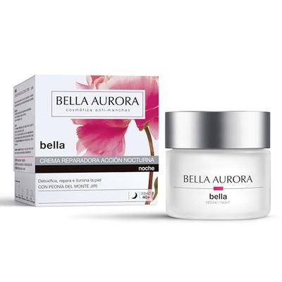 BELLA AURORA - Creme de noite anti-envelhecimento, tratamento reparador, creme hidratante, 40 anos, creme anti-manchas, anti-envelhecimento e regenerante, proteção SPF20, pele descansada, lisa e