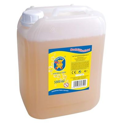 PUSTEFIX Bidão de recarga de 5 litros, líquido para bolhas fabricado na Alemanha, bolhas para casamentos, aniversários infantis, festivais de verão, bolhas coloridas para crianças e adultos