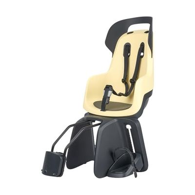 BOBIKE 8012700001 - Silla Bicicleta Trasera GO Maxi RS con Sistema reclinable Anclaje en Cuadro – Segura para niños de 9 Meses a 6 años, hasta 22 kg, Sorbete de Limón