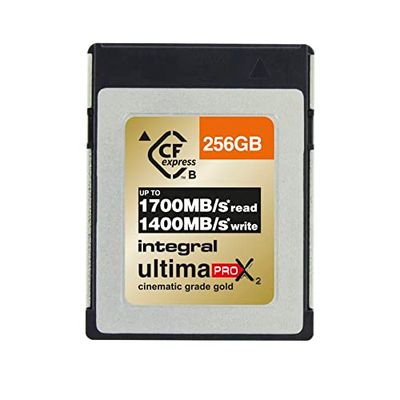 Integral Carte mémoire CFexpress de 128 Go de Type B 2.0 12K et 8K RAW et 8K 120 Conçue pour Les caméras cinéma et Les appareils Photo numériques - Vitesse d'écriture élevée d'au Moins 1300 Mo/s.