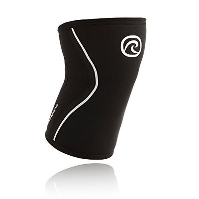 Rehband RX Knee Sleeve 7mm Rodillera, Unisex, Negro, XX-Large