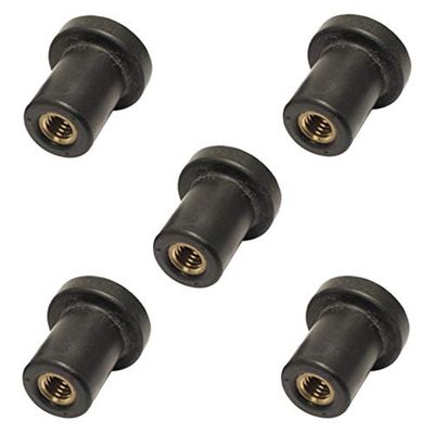 Rubber Nut Silent Block for Motorcycle Car M8 Pack of 5