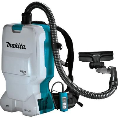 Makita DVC660Z Mochila aspiradora (sin batería y Cargador), 6 litros, Negro