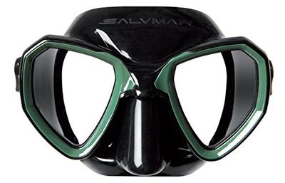 SALVIMAR Morpheus unisex vuxen mask, svart/grön