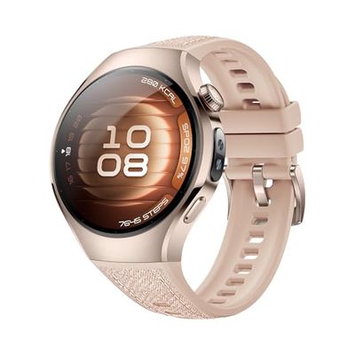 HUAWEI WATCH 5, 42mm Smartwatch, Multi-sensing X-TAP, Health MOT, Real-Time Fingertip Blood Oxygen, up to 7 Days Battery Life, eSIM, 904L Stainless Steel, iOS & Android, Beige