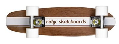 Ridge, Mini Skateboard in legno, Bianco (Bianco)