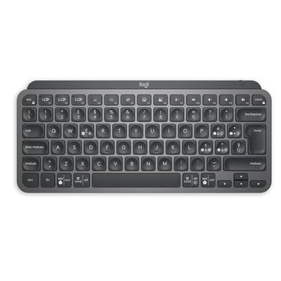 Logitech MX Keys Mini Tastiera Illuminata Wireless, Minimal, Compatta, Bluetooth, Retroilluminata, USB-C, Compatibile con Apple/macOS/iOS/Windows/Linux/Android, Layout Qwerty Italiano, Grafite