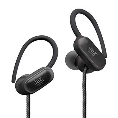 JAZ Auricolari a Filo Nu Jazz con archetti ergonomici, Microfono Integrato, Tasti di Risposta/fine Chiamata e Controllo Volume