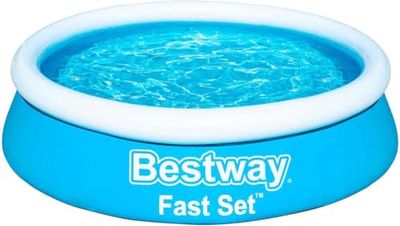 Bestway Piscina completa – Quick Up Pool – Piscina rotonda per giardino con filtro di pulizia – 183 x 51 cm