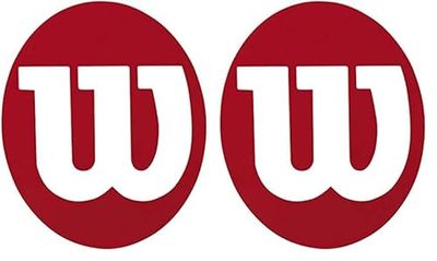 Wilson Pennarello Logo, Stencil W, Per racchette da tennis, Rosso, X0015 MP (Confezione da 2)