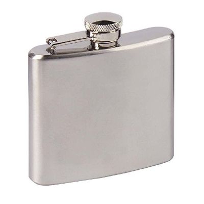 Haller Flask Stainless Steel 120 CC, Unisex-Adult, Silver