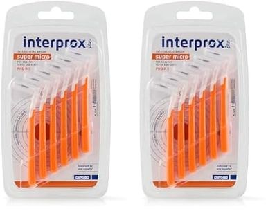 Interprox Plus Supermicro 6Pz con Cable eléctrico, Naranja (Paquete de 2)
