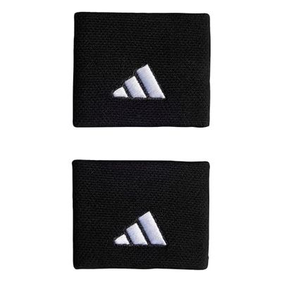 adidas Uniseks-Volwassen Tennis Wristband Small, Black/Black/White, M
