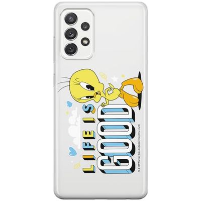 ERT GROUP mobiel telefoonhoesje voor Samsung A33 5G origineel en officieel erkend Looney Tunes patroon Tweety 016 optimaal aangepast aan de vorm van de mobiele telefoon, gedeeltelijk bedrukt
