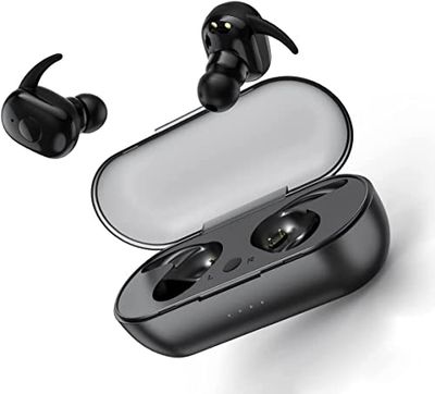 Bluetooth hoofdtelefoon, draadloos, IPX7 waterdicht, in het oor, zware bas met microfoon, bluetooth met 36 uur speeltijd voor alle smartphones