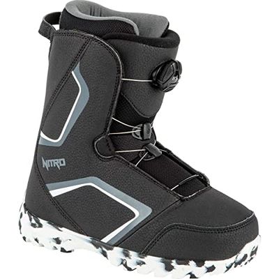 Nitro Unisex – vuxen Droid QLS ´22 snowboardbåt, BLK-WHT-träkol, 225