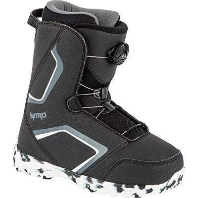 Nitro Unisex – vuxen Droid QLS ´22 snowboardbåt, BLK-WHT-kol, 235