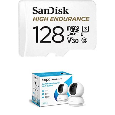 Tapo Pan/Tilt + Sandisk 128GB MicroSD