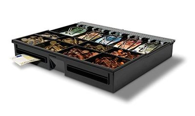Safescan Modulo interno regolabile 4646T che organizza ordinatamente il denaro all'interno del cassetto, Modulo con 5 scomparti per banconote e 8 per monete, Adatto per il cassetto Safescan HD-4646S