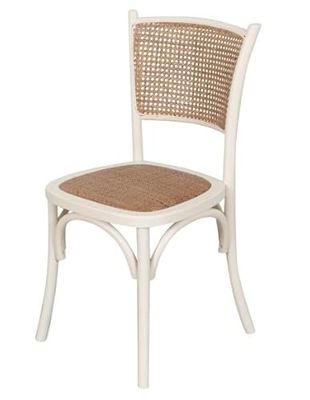 Biscottini Houten keukenstoel, 88,5 x 50,5 x 45,5 cm, houten keukenstoelen, vintage stoelen voor eetkamer en keuken