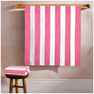 GC GAVENO CAVAILIA Microfiber Beach Towel Large - Super Absorbent Sand Free Beach Towels - Extra Large Beach Towel for Adults (100x200 cm) - Soft, Compact, Lightweight (1 Piece) - Pink