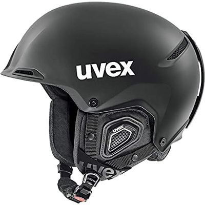 uvex Jakk+ Ias - Casque de Ski pour Hommes et Femmes - Réglage de la Taille Individuel - Ventilation Optimisée - Black Matt - 59-62 cm