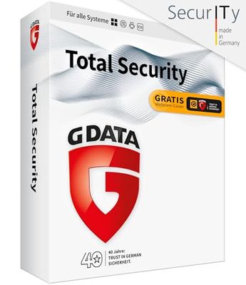 G DATA Total Security 2020 | 1 Gerät - 1 Jahr | Trust in German Sicherheit | Virenschutz für Windows, Mac, Android, iOS | DVD-ROM