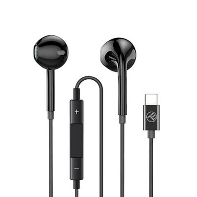 TELLUR Basic Urbs Serie di Cuffie Intrauricolari Cablate, USB C, Tipo C, 20 Hz - 20 KHz, 1.2 m (Nero)