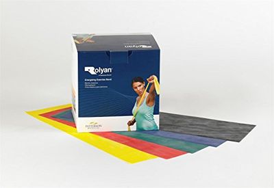 Rolyan blauw 5,5m energieoefenbanden, zeer hoge weerstand, weerstandsband voor fitnesstraining, bewegingsbereik en coördinatie, letsel revalidatie