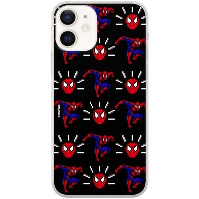 ERT GROUP custodia per cellulare per Iphone 12 Mini originale e con licenza ufficiale Marvel, modello Spider Man 025 adattato in modo ottimale alla forma dello smartphone, custodia in TPU