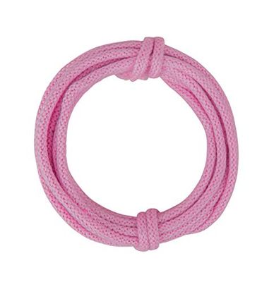 Rayher 55937264 stickad slang med tråd, 5 mm, rosa, 3 m, normal