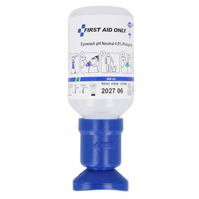First Aid Only P-44012 00 - Botella de enjuague ocular neutralizador con pH neutro, 200 ml