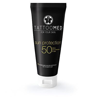 TattooMed Sun Protection SPSF50 – solskydd för tatuerad hud – 1-pack (1 x 100 ml)