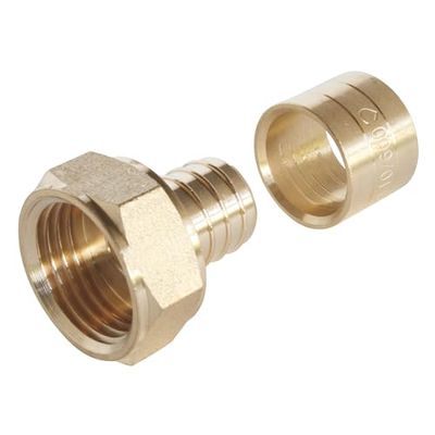 SOMATHERM FOR YOU - raccordo dritto per tubo scorrevole PER Ø16 - Femmina 15/21 (1/2 '') Per collegare un diametro Ø16 tubo PER