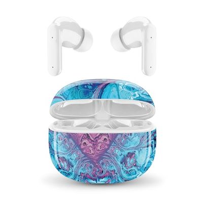 Music Sound - Słuchawki Bluetooth TWS Fantasy, wzornictwo douszne, bezprzewodowe, etui ładujące, mikrofon, czas odtwarzania do 25 godzin słuchania, dostępne w wielu kolorach i wzorach
