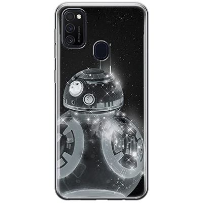 ERT GROUP mobiltelefonfodral för Samsung M21 originalt och officiellt licensierat Star Wars mönster BB 8 006 optimalt anpassad till formen på mobiltelefonen, fodral tillverkad av TPU-plast