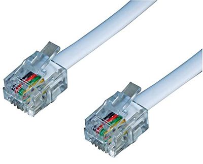 Pro Signal PSG04219 RJ11 to RJ11 Telephone Lead, 10m, White