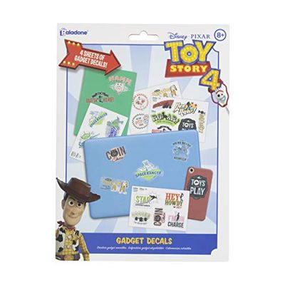 Paladone Toy Story Gadget Decals | 4 Vellen Vinyl Stickers | Waterdicht en Re-Positional