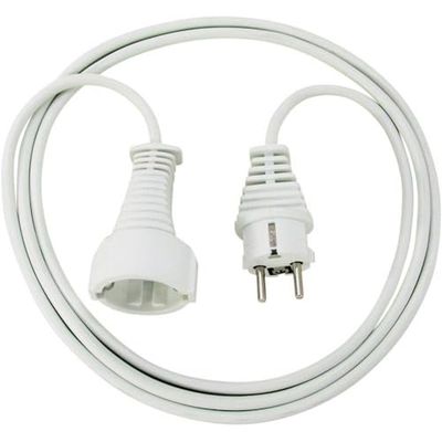 Brennenstuhl Cabo extensão de corrente de 3 m (extensão elétrica para interiores) branco