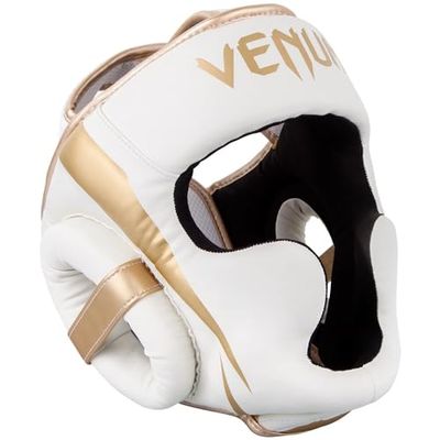 Venum, Elite Boxing nakrycie głowy, męskie, rozmiar uniwersalny, biały/złoty