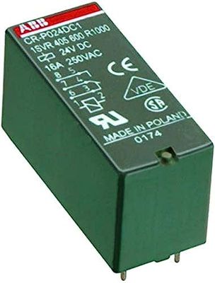 ABB CR-P110AC2 Relé de interfaz enchufable 2c/o, A1-A2 = 110V CA, 250V/8A (ABB1SVR405601R0000)
