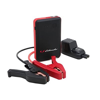 Schumacher SL471 - Booster Batteria Ioni di Litio 600A 12V - Motore fino a 4,0L Benzina / 2,0L Diesel - Torcia - Power Bank per Ricarica via USB - Potente e Ultra-Compatto