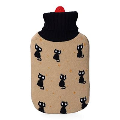 EDM 76780 Bolsa de Agua con Gatos Negros, Varios Colores, 2L
